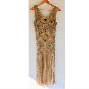 Adrianna Papell Women's Beaded V-Neck Gown